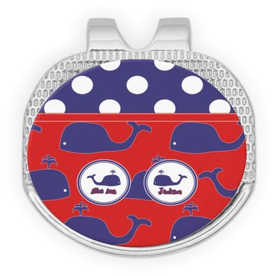 YouCustomizeIt Personalized Whale Golf Ball Marker - Hat Clip - Silver