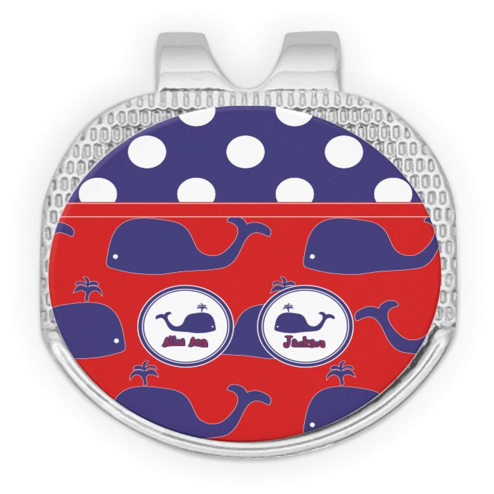 YouCustomizeIt Personalized Whale Golf Ball Marker - Hat Clip - Silver
