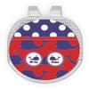 YouCustomizeIt Personalized Whale Golf Ball Marker - Hat Clip - Silver view 1