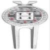 YouCustomizeIt Personalized Red & Gray Polka Dots Golf Divot Tool & Ball Marker view 1