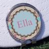 YouCustomizeIt Personalized Kissing Birds Golf Ball Marker - Hat Clip - Silver view 3