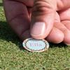 YouCustomizeIt Personalized Kissing Birds Golf Ball Marker - Hat Clip - Silver view 4