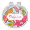 YouCustomizeIt Personalized Wild Flowers Golf Ball Marker - Hat Clip - Silver view 1