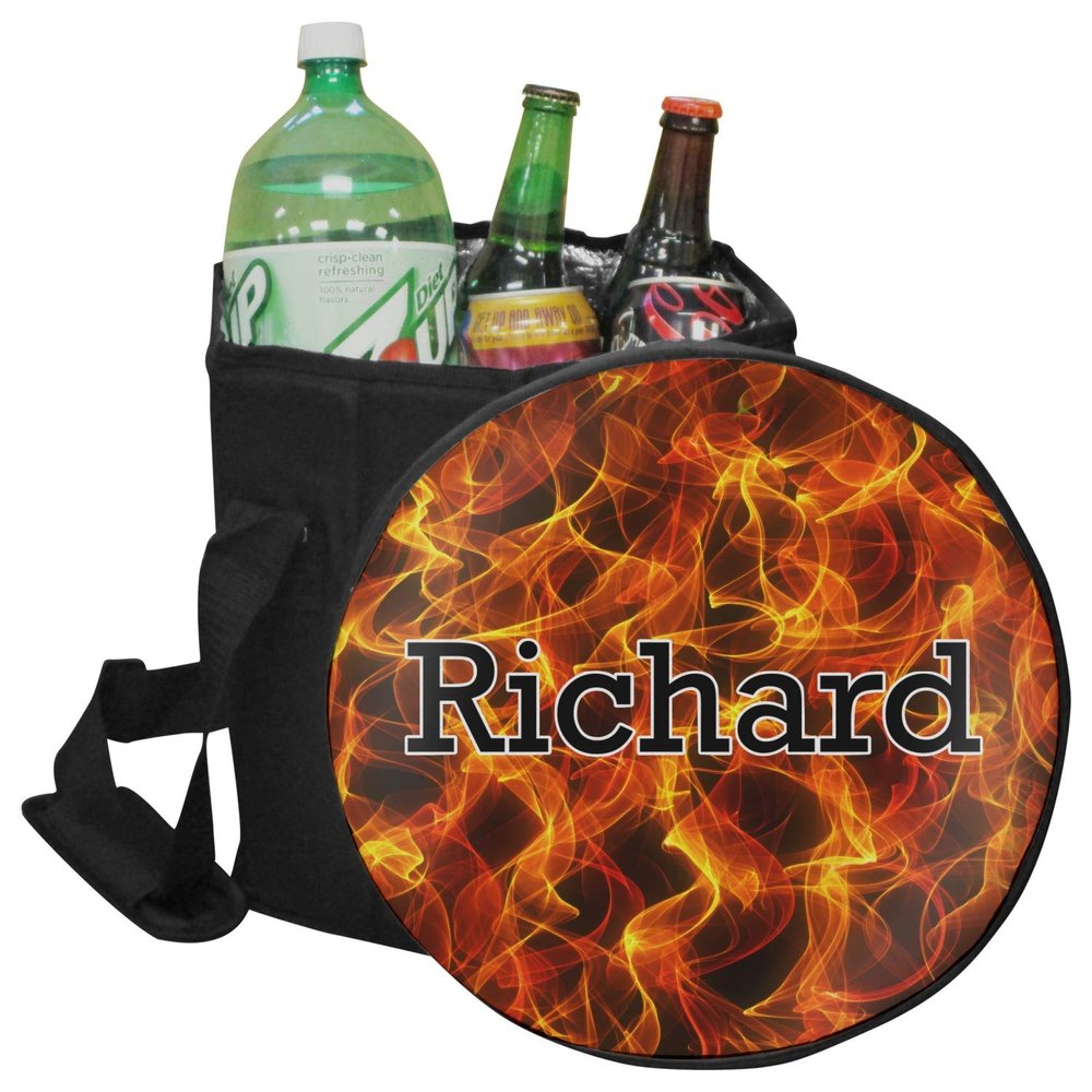 YouCustomizeIt Personalized Fire Collapsible Cooler & Seat