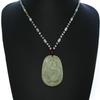 2" China Certified Grade A Nature Hisui Jadeite Jade Wealth Dragon Necklace Pendants view 1