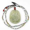 2" China Certified Grade A Nature Hisui Jadeite Jade Wealth Dragon Necklace Pendants view 2