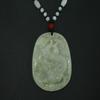 2" China Certified Grade A Nature Hisui Jadeite Jade Wealth Dragon Necklace Pendants view 3