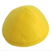 A1 Skullcap Linen Fabric Kippot Single or Bulk Kippah Optional Custom Imprinting Inside for Your Speacial Event Yellow view 1