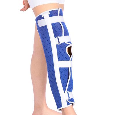 Kmgjc Knee Brace, Adjustable Support Knee Strap - for ACL/PCL Injuries, Patella Support, Sprains, Hypertension (1 Knee Fixation Band) (Color : Bleu, Size : Universal)