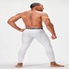 DEVOPS 2 Pack Men's Compression Pants Athletic Leggings (Medium, Black/White) view 3