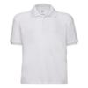 Fruit of the Loom Childrens/Kids Big Girls 65/35 Pique Polo Shirt (Pack of 2) (12-13) (White) view 1
