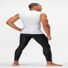 DEVOPS 3 Pack Men's Athletic Compression Shirts Sleeveless (X-Large, Black/Black/White) view 4