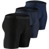 DEVOPS Men's Compression Shorts Underwear (3 Pack) (X-Large, Black/Charcoal/Navy)