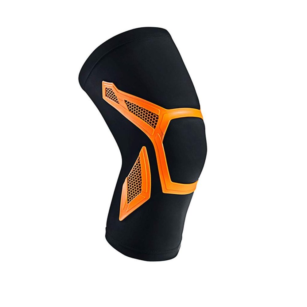 Kmgjc Knee Braces/Protective Gear Equipment/Preventing Knee Injury During Exercise (Color : Orange, Size : L)
