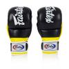 Fairtex FGV18 Muay Thai Boxing Gloves for Men, Women & Kids| MMA Gloves for Martial Arts|Made from Premium Quality Leather, Light Weight & Shock Absorbent Boxing Gloves-XLarge, Black/Yellow view 1