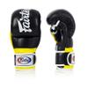 Fairtex FGV18 Muay Thai Boxing Gloves for Men, Women & Kids| MMA Gloves for Martial Arts|Made from Premium Quality Leather, Light Weight & Shock Absorbent Boxing Gloves-XLarge, Black/Yellow view 4