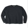 KingSize Men's Big & Tall Waffle-Knit Thermal Crewneck Tee - Tall - 5XL, Heather Charcoal Long Underwear Top view 1