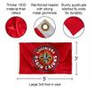 College Flags & Banners Co. Louisiana Lafayette Ragin Cajuns Fleur Flag with Pole and Bracket Complete Set view 3