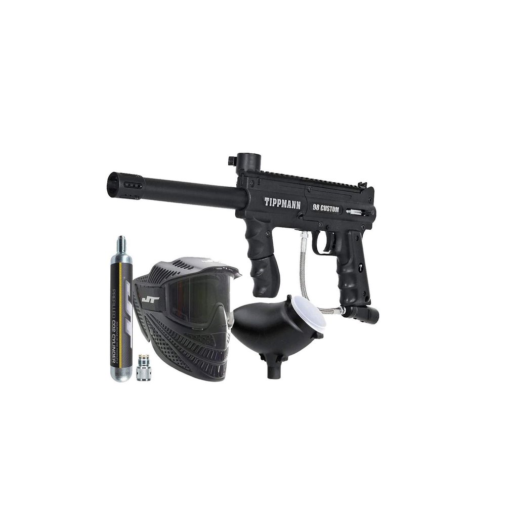 TM Tippmann 98 Custom PowerPack Paintball Gun Kit  90 Gram C02