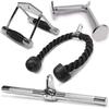 Yes4All Combo Double D Handle, Tricep Rope, Straight Bar & V Bar, Multi Cable Machine Accessories, Tricep Press Down & LAT Pulldown Attachments for Home Gym Set view 1