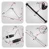 Yes4All Combo Double D Handle, Tricep Rope, Straight Bar & V Bar, Multi Cable Machine Accessories, Tricep Press Down & LAT Pulldown Attachments for Home Gym Set view 2