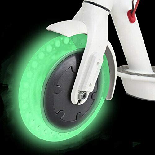 Chuancheng Fluorescent Tire for Xiaomi Mijia M365, 8.5inch Solid Wheels for Electric Scooter Tubeless Solid Tire Replacement Outer Cover Tire 8 1/22 Escooter Tire