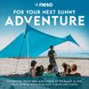 Neso Gigante Portable Beach Tent Sun Shelter - Lightweight Beach Shade Canopy - Easy Setup for Family Outings - Patented Reinforced Corners - UPF 50+ - 8ft Tall, 11 x 11ft - Save The Whales view 2