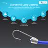 MARINE CITY Blue Bungee Cord with Stainless Steel Hook  15 Inches, Durable, Weatherproof for Marines, Boats, Camping, Ships, Tie Downs Bungee Cord (Pack of 4) view 4