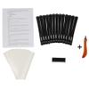 Majek Jumbo Size Tour Pro Black Golf Grips and Grip Kit + Utility Hook Blade (13 grips, tape, clamp, removal hook blade, instructions) view 2
