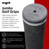 Majek Jumbo Size Tour Pro Black Golf Grips and Grip Kit + Utility Hook Blade (13 grips, tape, clamp, removal hook blade, instructions) view 3