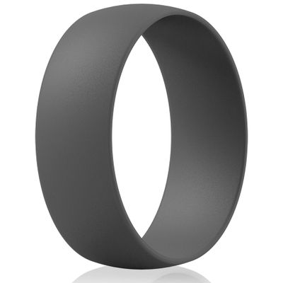 ThunderFit Silicone Wedding Rings Unisex, Rubber Engagement Bands 6.3mm Wide 1.65mm Thick - 1/2/3/4/5/6/7 Variety Multipack