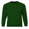 MA ONLINE Boys Long Sleeve School Uniform Wear Jumper Girls Crew Neck Plain Sweatshirt Bottle Green 11-12 Years view 1