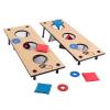 HEY! PLAY! 2-in-1 Washers Game and Bean Bag Toss Set - Indoor or Outdoor Classic Wooden Team Backyard and Tailgate Party Games for Kids and Adults view 1