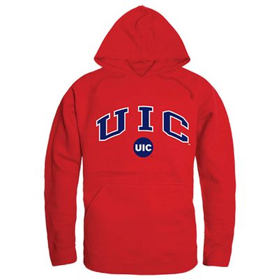 UIC University of Illinois at Chicago NCAA Campus Pullover Hoodie - Large, Red