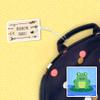 Kids Labels Durable Large Luggage & Bag Tag Frog Design view 2