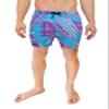Cabana Bro Men's Swim Short - The Bass Drops 80s Retro Swim Trunk, Extra Large view 1
