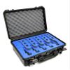 5 Pistol 18 Magazine DORO Gun Case with Blue Custom Foam Insert - Waterproof, Heavy Duty - Tactical Firearms and Ammunition Holder, 18 x 14 x 7-Inches view 1