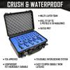 5 Pistol 18 Magazine DORO Gun Case with Blue Custom Foam Insert - Waterproof, Heavy Duty - Tactical Firearms and Ammunition Holder, 18 x 14 x 7-Inches view 3