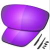 SAUCER Premium Replacement Lenses & Rubber Kits for Oakley Valve New 2014 OO9236 | Valve New 2014 Low Bridge Fit OO9243 Sunglasses High Defense - Violet Purple Polarized view 1