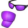SAUCER Premium Replacement Lenses & Rubber Kits for Oakley Valve New 2014 OO9236 | Valve New 2014 Low Bridge Fit OO9243 Sunglasses High Defense - Violet Purple Polarized view 2