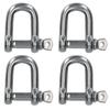 AB Tools 4 Pack 8mm Stainless Steel Dee Shackle Marine Grade 316 DK42 view 1