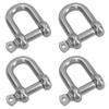 AB Tools 4 Pack 12mm Stainless Steel Dee Shackle Marine Grade 316 view 1