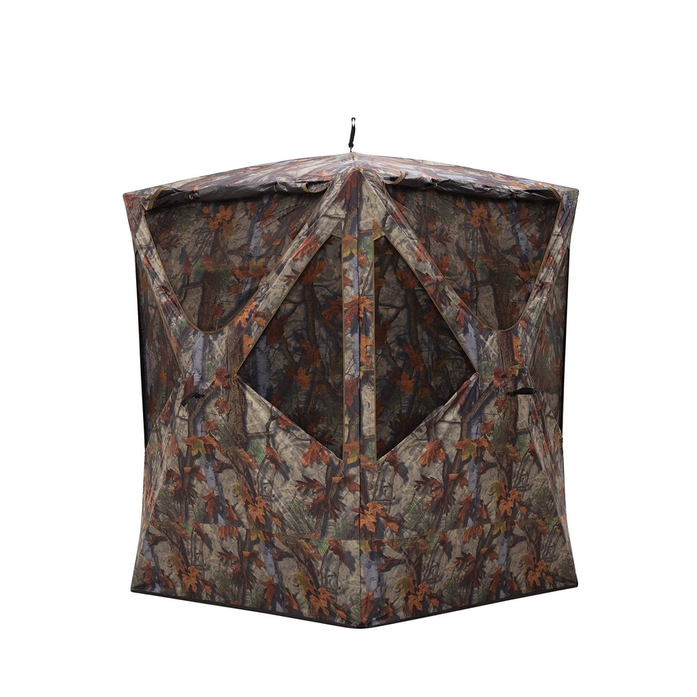 Barronett Blinds Prowler 300, Portable Hunting Blind, Tall Hub Blind, Shoot While Standing, Lightweight, 2-Person, Bloodtrail Woodland, 80 x 75 x 75, PR300BT