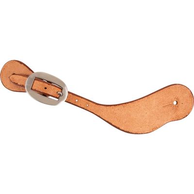 Martin Saddlery Natural Leather Men's Spur Straps with Antique Copper Cart Buckle Natural OS