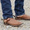 Martin Saddlery Natural Leather Men's Spur Straps with Antique Copper Cart Buckle Natural OS view 2