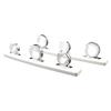 MARINE CITY Fishing Rod Storage Hanger Rack, 3-Rod Reel with White Poly Board, 316 Stainless Steel, Length 2.71 Inches for Boats Yachts Cars & Marine Use view 1
