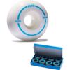 CCS Skateboard Wheels - Multiple Colors (White, 54mm) ABEC 7 Bearings view 1