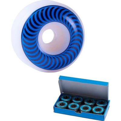 Spitfire Classics Skateboard Wheels 56mm 99a - Blue with CCS ABEC 7 Bearings