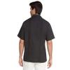 9 Crowns Essentials Men's Guayabera Button Down Shirt-Black-3XL view 3