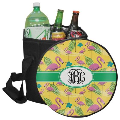 YouCustomizeIt Personalized Pink Flamingo Collapsible Cooler & Seat